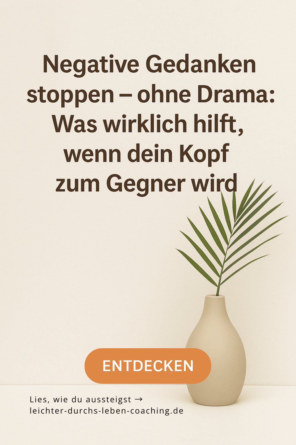 Negative Gedanken stoppen