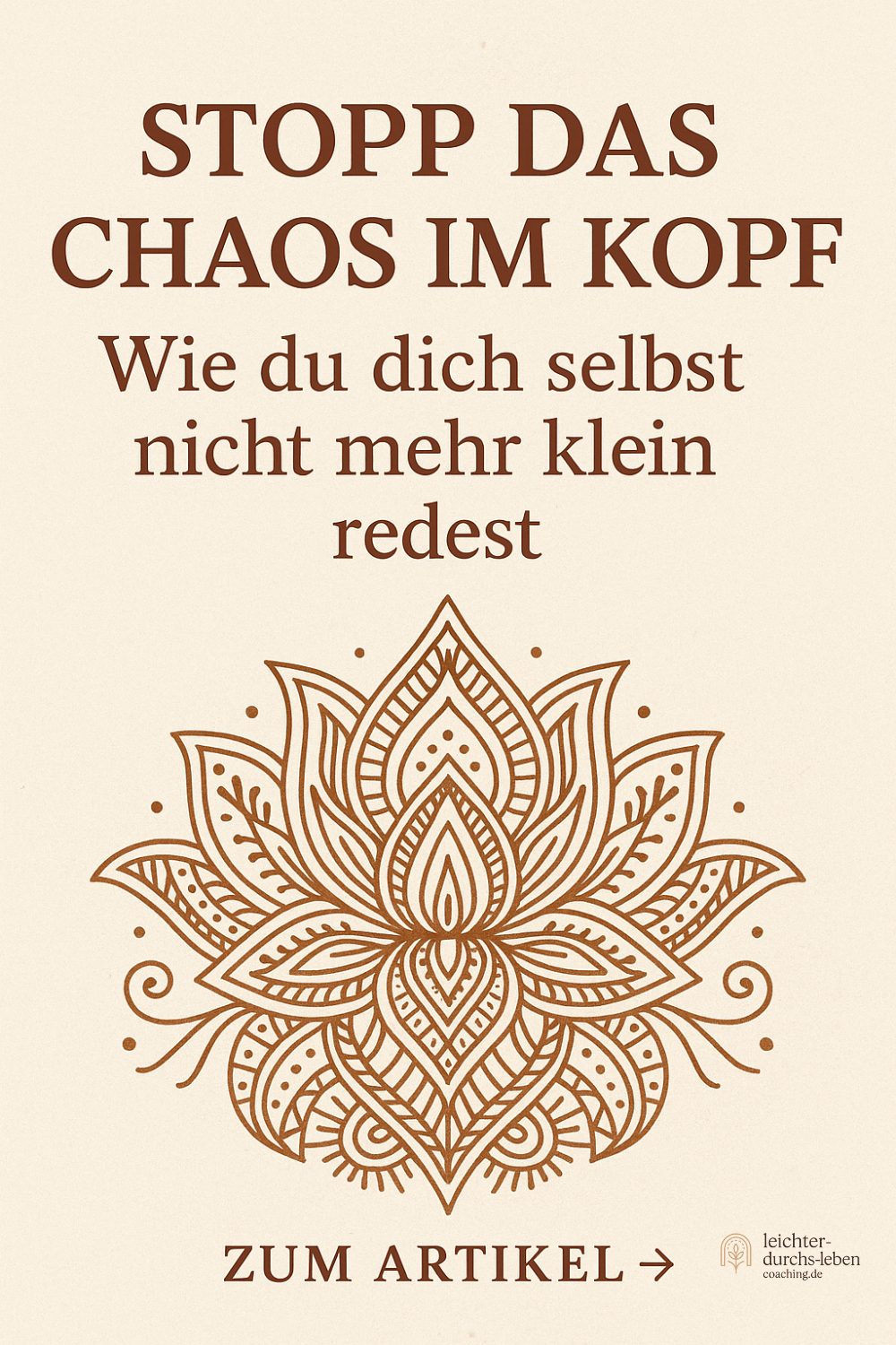 Der innere Kritiker kann gehen