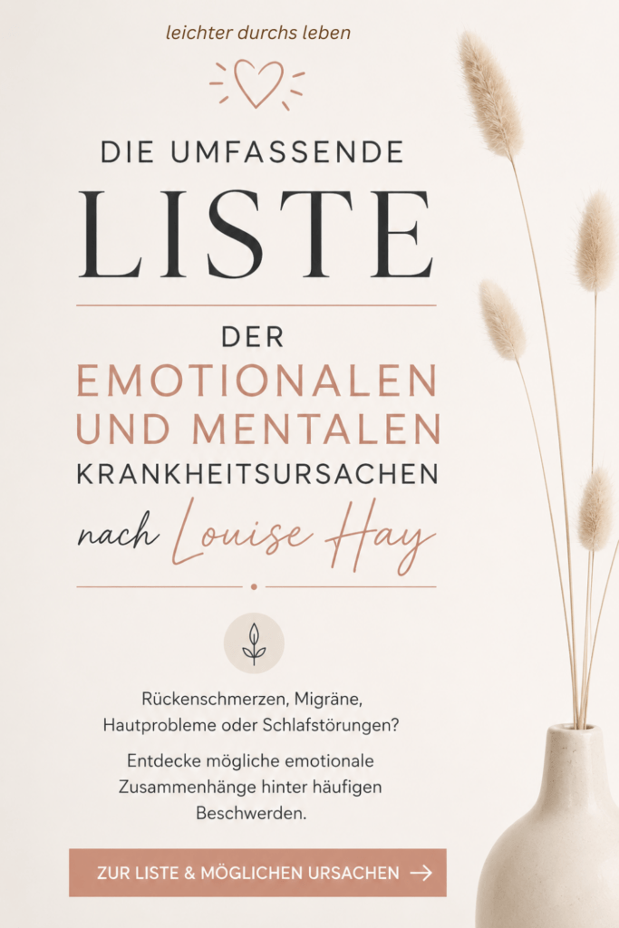 Krankheitsursachen nach Louise Hay