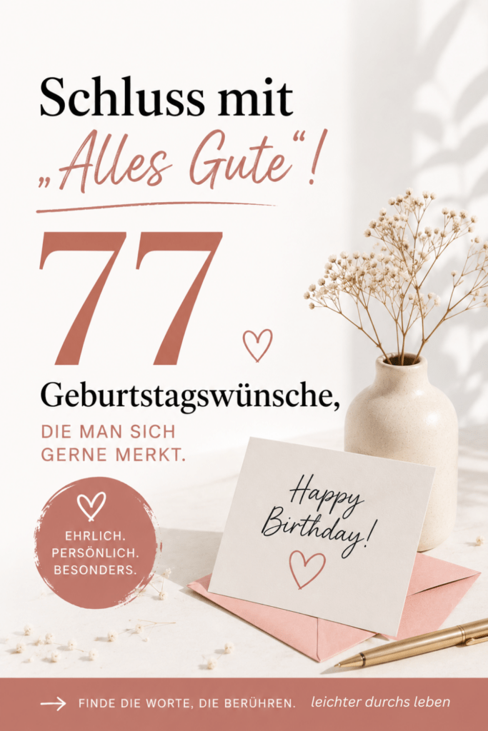 Glückwünsche zum Geburtstag