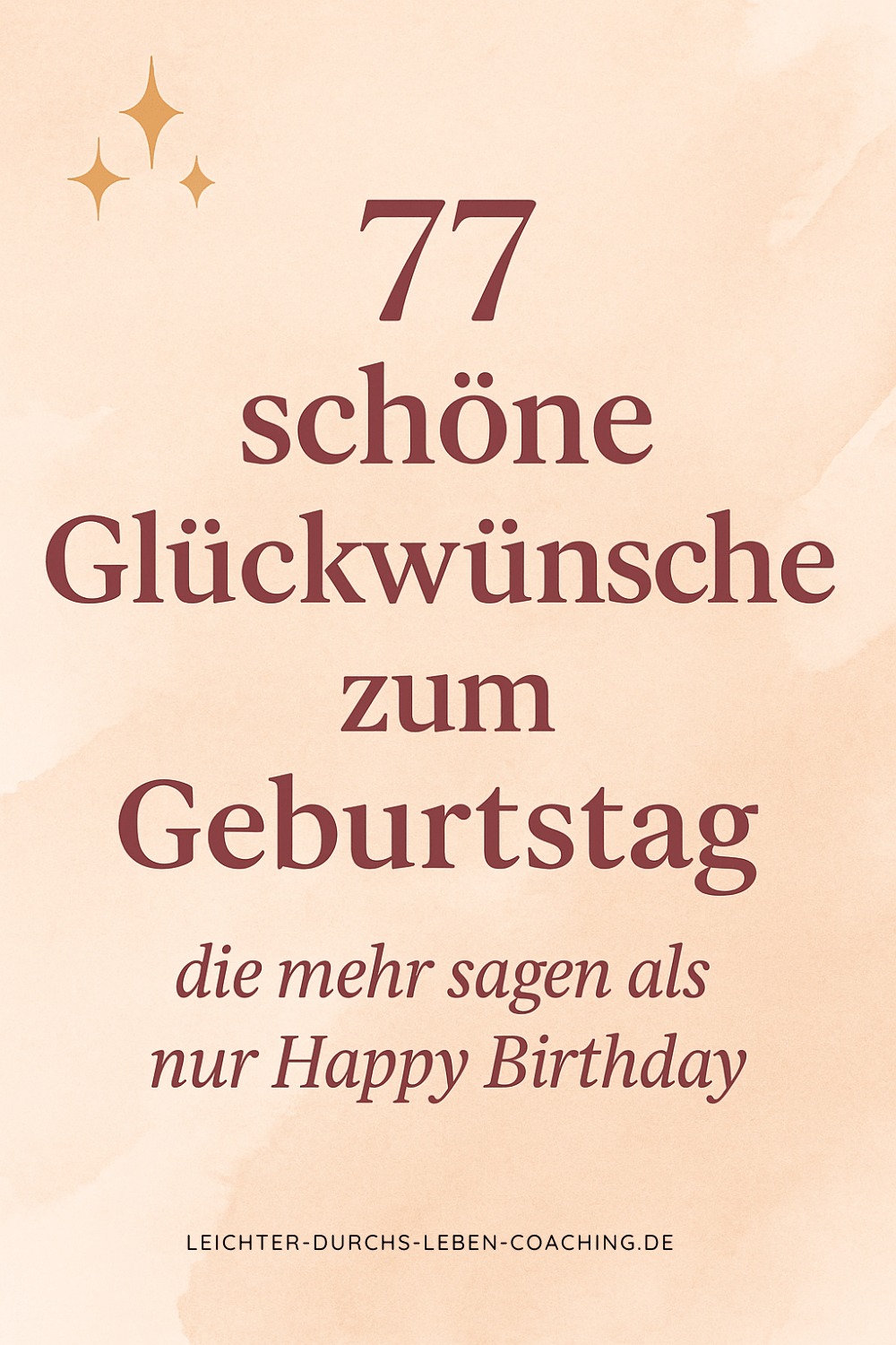 Herzliche Glückwünsche zum Geburtstag