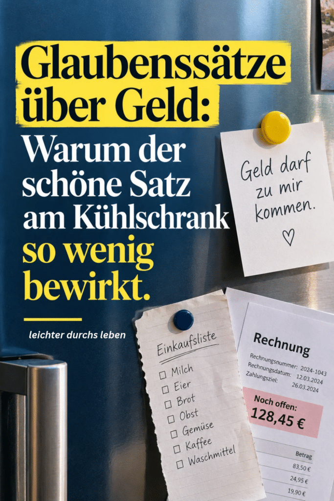 Glaubenssätze über Geld