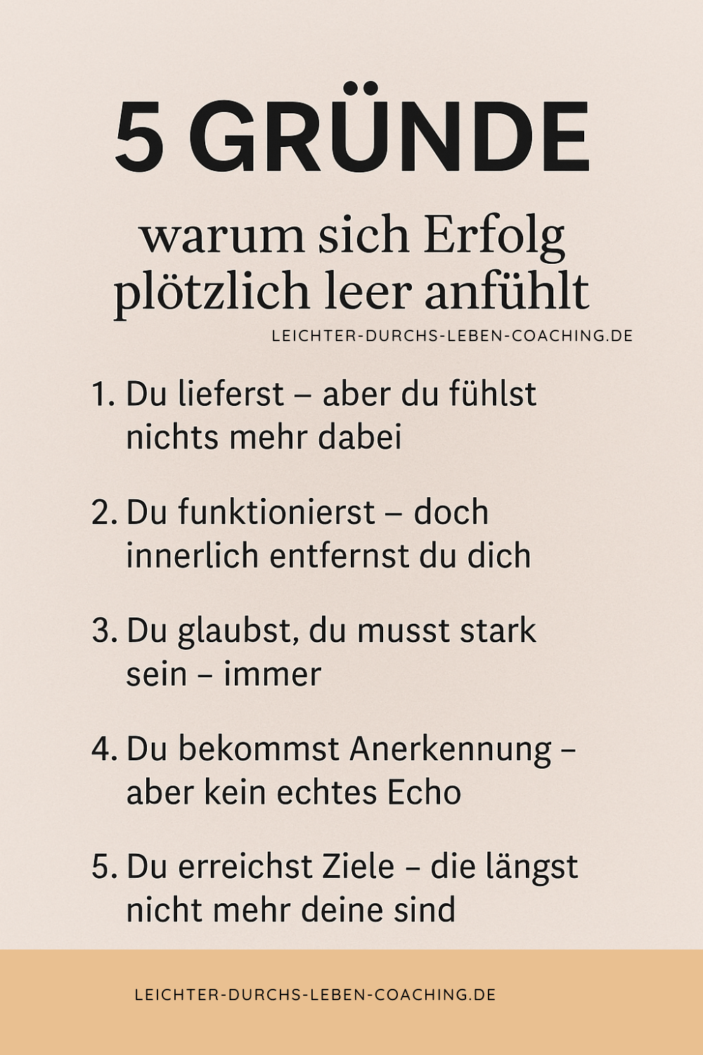 Erfolg und trotzdem innerlich leer?