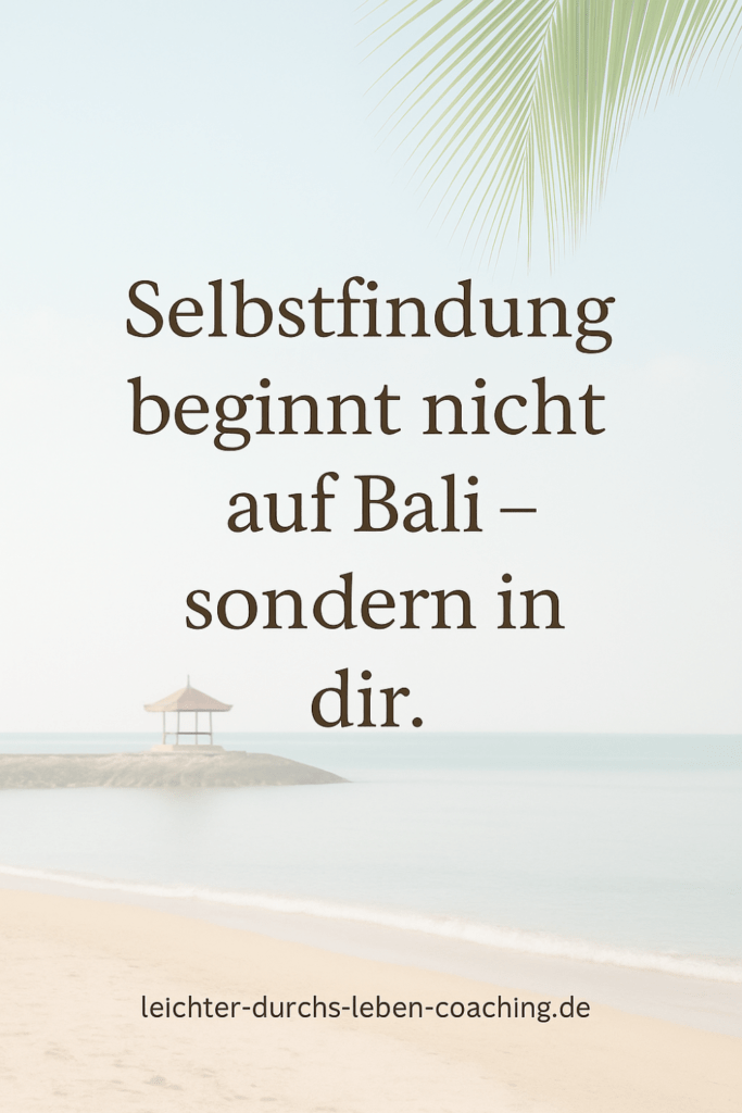 Selbstfiondung beginn in dir